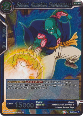 Saonel Namekian Ensnarement DB2 044 Foil Common Saonel Namekian Ensnarement DB2 044 Foil Common
