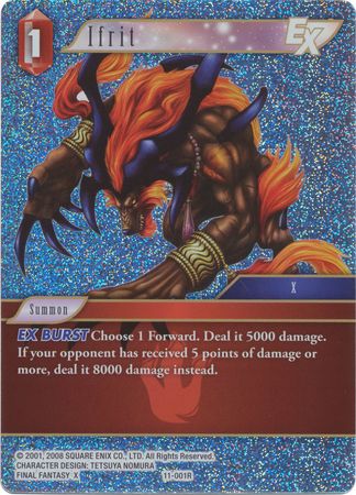 Ifrit EX 11 001R Rare Foil Opus XI Collection Soldier s Return Foil Singles Ifrit EX 11 001R Rare Foil Opus XI Collection Soldier s Return Foil Singles