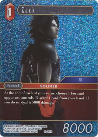 Zack 11 007R Rare Foil Opus XI Collection Soldier s Return Foil Singles Zack 11 007R Rare Foil Opus XI Collection Soldier s Return Foil Singles