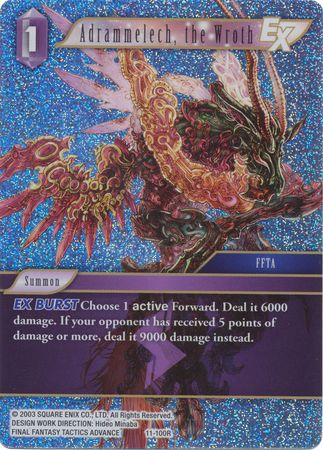 Adrammelech the Wroth EX 11 100R Rare Foil Adrammelech the Wroth EX 11 100R Rare Foil