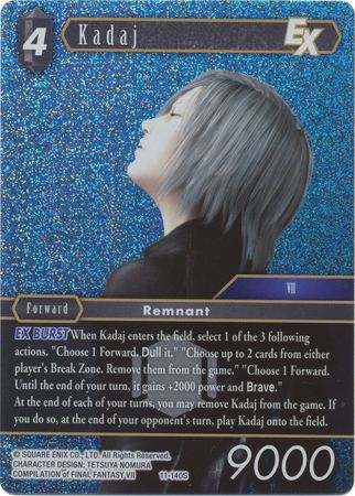 Kadaj EX 11 140S Starter Foil Opus XI Collection Soldier s Return Foil Singles Kadaj EX 11 140S Starter Foil Opus XI Collection Soldier s Return Foil Singles