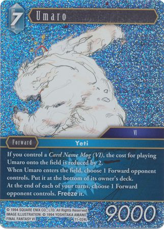 Umaro 11 024L Legend Foil Opus XI Collection Soldier s Return Foil Singles Umaro 11 024L Legend Foil Opus XI Collection Soldier s Return Foil Singles