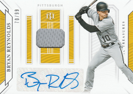 Bryan Reynolds 2019 National Treasures 70 99 RPA Auto Autograph Jersey 21159 2019 National Treasures Singles Bryan Reynolds 2019 National Treasures 70 99 RPA Auto Autograph Jersey 21159 2019 National Treasures Singles