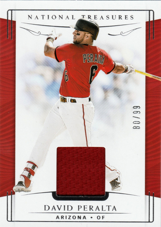 David Peralta 2019 National Treasures 80 99 Jersey Relic Panini Baseball 21164 2019 National Treasures Singles David Peralta 2019 National Treasures 80 99 Jersey Relic Panini Baseball 21164 2019 National Treasures Singles