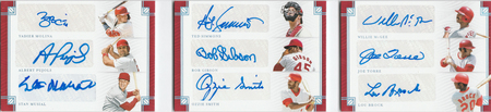 Pujols Gibson 2019 National Treasures 5 5 9 Auto Book SP Cardinals Panini 21193 Pujols Gibson 2019 National Treasures 5 5 9 Auto Book SP Cardinals Panini 21193