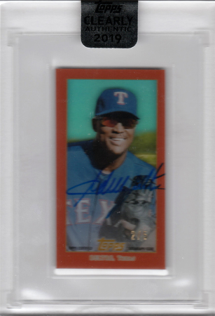 Adrian Beltre 2019 Clearly Authentic 2 5 Auto Autograph Orange Mini Topps 21194 2019 Clearly Authentic Singles Adrian Beltre 2019 Clearly Authentic 2 5 Auto Autograph Orange Mini Topps 21194 2019 Clearly Authentic Singles