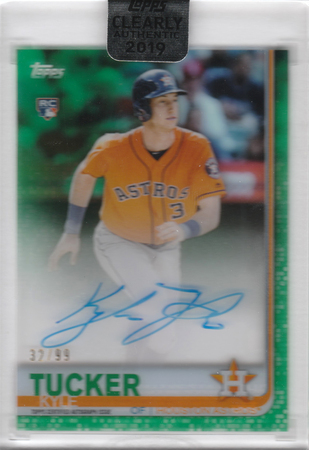 Kyle Tucker 2019 Clearly Authentic 32 99 Auto Autograph Topps Green 21196 2019 Clearly Authentic Singles Kyle Tucker 2019 Clearly Authentic 32 99 Auto Autograph Topps Green 21196 2019 Clearly Authentic Singles