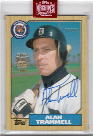 Alan Trammell 2019 Topps Archives 97 99 Auto 1987 Autograph Retired 21199 Alan Trammell 2019 Topps Archives 97 99 Auto 1987 Autograph Retired 21199