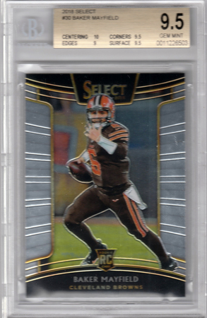 Baker Mayfield 2018 Panini Select BGS 9 5 w 10 GEM MINT 30 Panini 21228 Football Trading Card Singles Baker Mayfield 2018 Panini Select BGS 9 5 w 10 GEM MINT 30 Panini 21228 Football Trading Card Singles