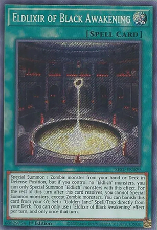 Eldlixir of Black Awakening SESL EN029 Secret Rare 1st Edition Secret Slayers Singles Eldlixir of Black Awakening SESL EN029 Secret Rare 1st Edition Secret Slayers Singles
