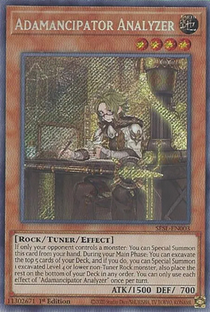 Adamancipator Analyzer SESL EN003 Secret Rare 1st Edition Secret Slayers Singles Adamancipator Analyzer SESL EN003 Secret Rare 1st Edition Secret Slayers Singles