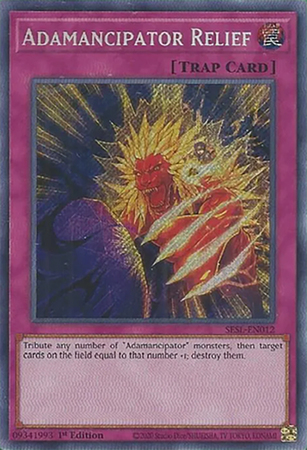 Adamancipator Relief SESL EN012 Secret Rare 1st Edition Secret Slayers Singles Adamancipator Relief SESL EN012 Secret Rare 1st Edition Secret Slayers Singles