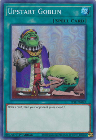 Upstart Goblin SESL EN043 Super Rare 1st Edition Upstart Goblin SESL EN043 Super Rare 1st Edition