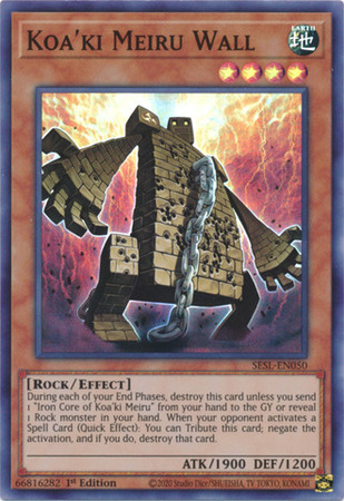 Koa ki Meiru Wall SESL EN050 Super Rare 1st Edition Koa ki Meiru Wall SESL EN050 Super Rare 1st Edition