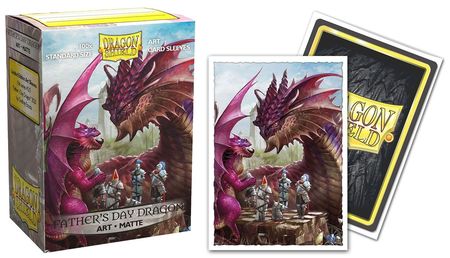 Dragon Shield Matte Fathers Day Dragon Art 100ct Standard Sized Sleeves AT 12049 Sleeves Dragon Shield Matte Fathers Day Dragon Art 100ct Standard Sized Sleeves AT 12049 Sleeves