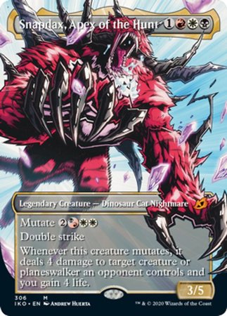 Snapdax Apex of the Hunt 306 Alternate Art Borderless Showcase Ikoria Lair of Behemoths Singles Snapdax Apex of the Hunt 306 Alternate Art Borderless Showcase Ikoria Lair of Behemoths Singles