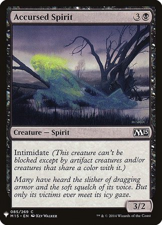 Accursed Spirit 85 Mystery Booster Promo Mystery Booster Singles Accursed Spirit 85 Mystery Booster Promo Mystery Booster Singles