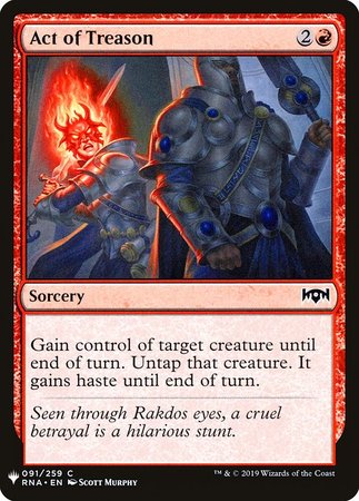 Act of Treason 91 Mystery Booster Promo Mystery Booster Singles Act of Treason 91 Mystery Booster Promo Mystery Booster Singles