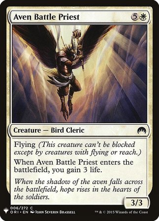 Aven Battle Priest Mystery Booster Promo Mystery Booster Singles Aven Battle Priest Mystery Booster Promo Mystery Booster Singles