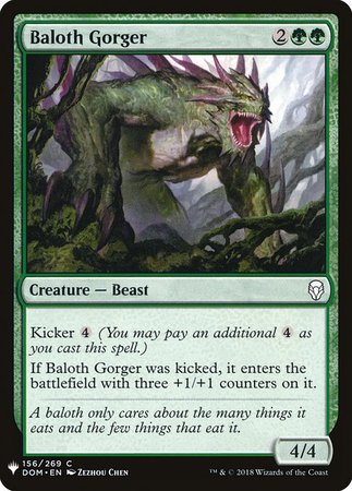 Baloth Gorger Mystery Booster Promo Mystery Booster Singles Baloth Gorger Mystery Booster Promo Mystery Booster Singles