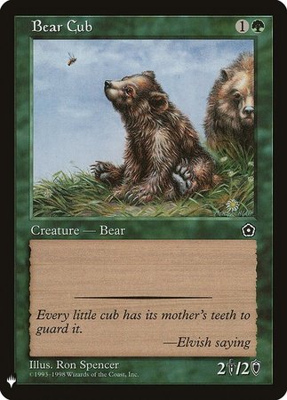 Bear Cub Mystery Booster Promo Bear Cub Mystery Booster Promo