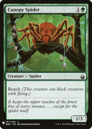 Canopy Spider Mystery Booster Promo Mystery Booster Singles Canopy Spider Mystery Booster Promo Mystery Booster Singles