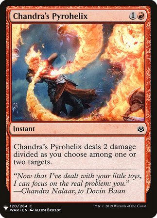 Chandra s Pyrohelix Mystery Booster Promo Mystery Booster Singles Chandra s Pyrohelix Mystery Booster Promo Mystery Booster Singles