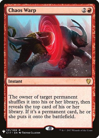 Chaos Warp Mystery Booster Promo Chaos Warp Mystery Booster Promo