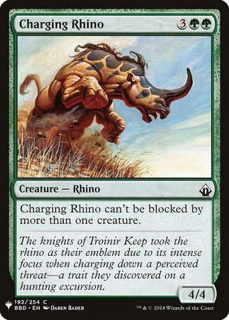 Charging Rhino Mystery Booster Promo Mystery Booster Singles Charging Rhino Mystery Booster Promo Mystery Booster Singles