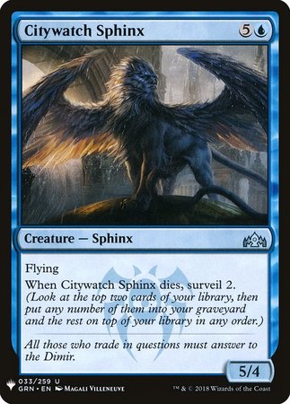Citywatch Sphinx Mystery Booster Promo Mystery Booster Singles Citywatch Sphinx Mystery Booster Promo Mystery Booster Singles