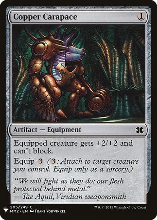 Copper Carapace Mystery Booster Promo Mystery Booster Singles Copper Carapace Mystery Booster Promo Mystery Booster Singles