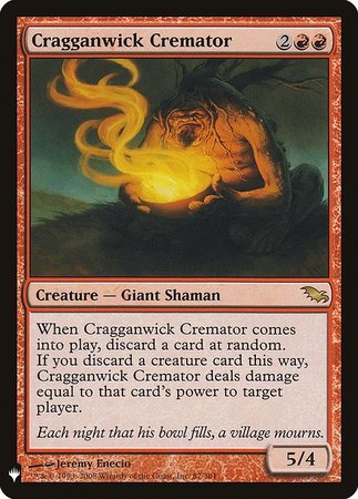 Cragganwick Cremator Mystery Booster Promo Mystery Booster Singles Cragganwick Cremator Mystery Booster Promo Mystery Booster Singles