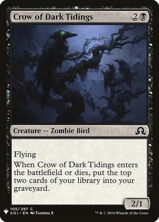 Crow of Dark Tidings Mystery Booster Promo Mystery Booster Singles Crow of Dark Tidings Mystery Booster Promo Mystery Booster Singles