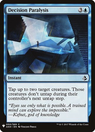 Decision Paralysis Mystery Booster Promo Mystery Booster Singles Decision Paralysis Mystery Booster Promo Mystery Booster Singles