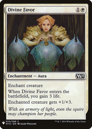 Divine Favor Mystery Booster Promo Mystery Booster Singles Divine Favor Mystery Booster Promo Mystery Booster Singles