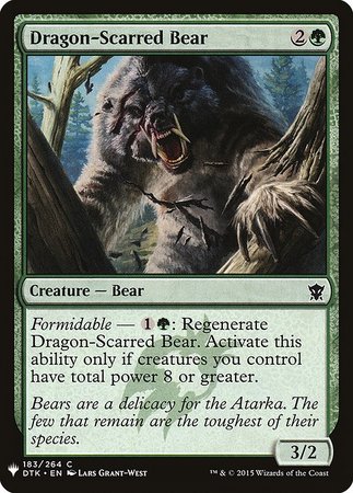 Dragon Scarred Bear Mystery Booster Promo Dragon Scarred Bear Mystery Booster Promo