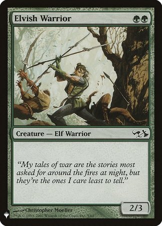 Elvish Warrior Mystery Booster Promo Mystery Booster Singles Elvish Warrior Mystery Booster Promo Mystery Booster Singles