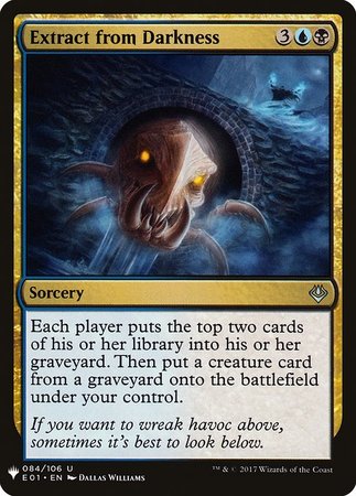 Extract from Darkness Mystery Booster Promo Mystery Booster Singles Extract from Darkness Mystery Booster Promo Mystery Booster Singles