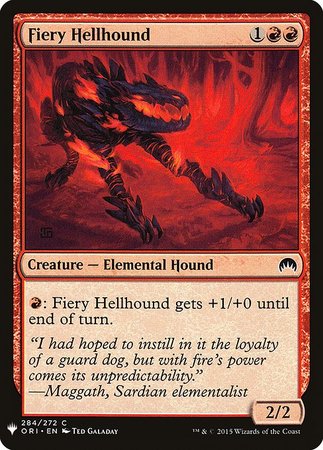 Fiery Hellhound Mystery Booster Promo Mystery Booster Singles Fiery Hellhound Mystery Booster Promo Mystery Booster Singles