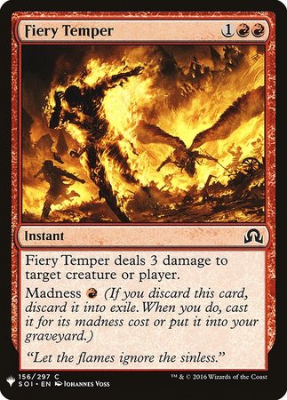 Fiery Temper Mystery Booster Promo Mystery Booster Singles Fiery Temper Mystery Booster Promo Mystery Booster Singles