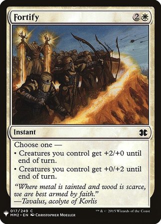 Fortify Mystery Booster Promo Mystery Booster Singles Fortify Mystery Booster Promo Mystery Booster Singles