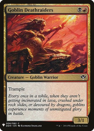 Goblin Deathraiders Mystery Booster Promo Mystery Booster Singles Goblin Deathraiders Mystery Booster Promo Mystery Booster Singles