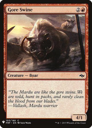 Gore Swine Mystery Booster Promo Mystery Booster Singles Gore Swine Mystery Booster Promo Mystery Booster Singles