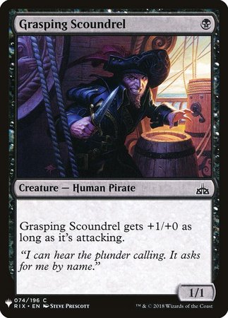 Grasping Scoundrel Mystery Booster Promo Mystery Booster Singles Grasping Scoundrel Mystery Booster Promo Mystery Booster Singles