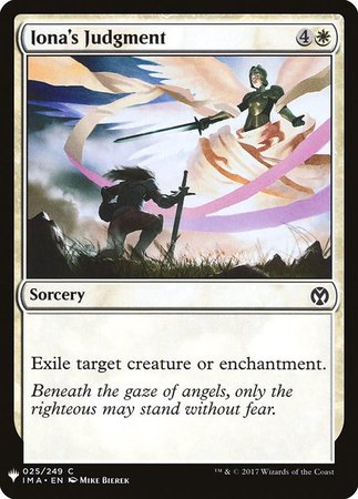 Iona s Judgment Mystery Booster Promo Mystery Booster Singles Iona s Judgment Mystery Booster Promo Mystery Booster Singles