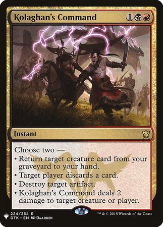 Kolaghan s Command Mystery Booster Promo Mystery Booster Singles Kolaghan s Command Mystery Booster Promo Mystery Booster Singles