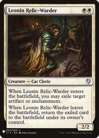 Leonin Relic Warder Mystery Booster Promo Mystery Booster Singles Leonin Relic Warder Mystery Booster Promo Mystery Booster Singles