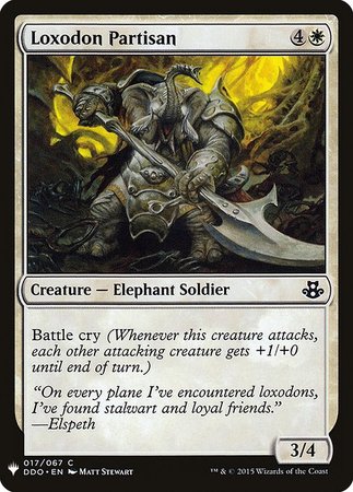 Loxodon Partisan Mystery Booster Promo Mystery Booster Singles Loxodon Partisan Mystery Booster Promo Mystery Booster Singles