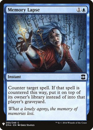 Memory Lapse Mystery Booster Promo Memory Lapse Mystery Booster Promo