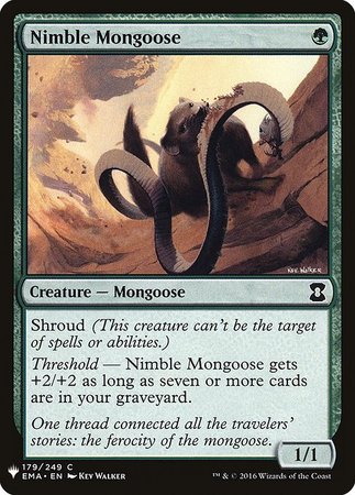 Nimble Mongoose Mystery Booster Promo Mystery Booster Singles Nimble Mongoose Mystery Booster Promo Mystery Booster Singles